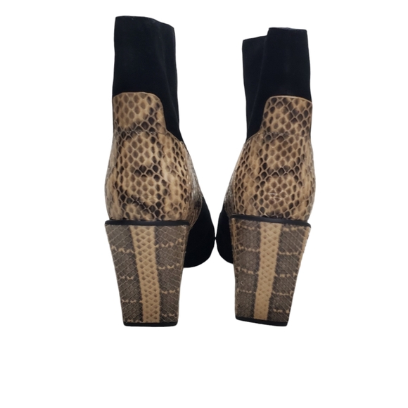 NWOT See by Chloe | Molly Suede Snake Heeled Booties Slouch 5.5 - Picture 6 of 10